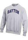 Main image for Champion Dayton Flyers Mens Grey Reverse Weave Long Sleeve Crew Sweatshirt