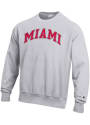 Miami RedHawks Champion Reverse Weave Crew Sweatshirt - Grey