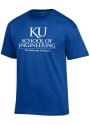 Kansas Jayhawks Champion School of Engineering T Shirt - Blue