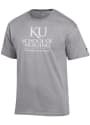 Kansas Jayhawks Champion School of Nursing T Shirt - Grey