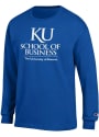 Kansas Jayhawks Champion School of Business T Shirt - Blue