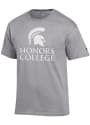 Michigan State Spartans Champion Honors College T Shirt - Grey