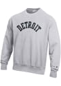 Detroit Wordmark Crew Sweatshirt - Grey