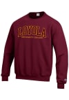 Main image for Champion Loyola Ramblers Mens Maroon Arch Long Sleeve Crew Sweatshirt