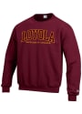 Loyola Ramblers Champion Arch Crew Sweatshirt - Maroon