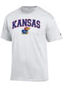 Kansas Jayhawks Champion Arch Mascot T Shirt - White