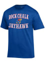 Kansas Jayhawks Champion Circus Slogan T Shirt - Blue