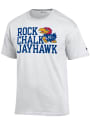 Kansas Jayhawks Champion Slogan T Shirt - White
