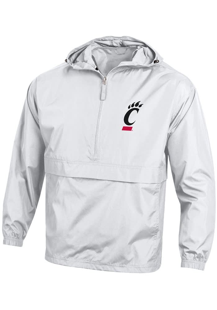 Champion Cincinnati Bearcats White Logo Light Weight Jacket White 100 POLYESTER Size 2XL Rally House