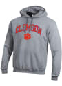Clemson Tigers Champion Arch Mascot Hooded Sweatshirt - Grey