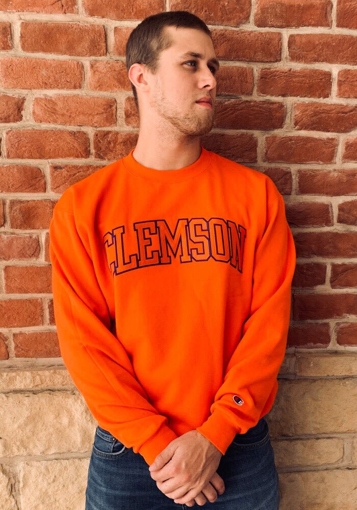 orange clemson sweatshirt