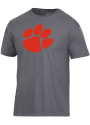 Clemson Tigers Champion Big Logo T Shirt - Charcoal