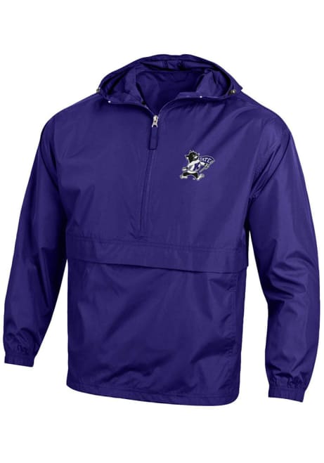Mens K-State Wildcats Purple Champion Logo Packable Light Weight Jacket