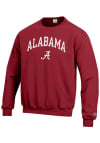 Main image for Champion Alabama Crimson Tide Mens Crimson Arch Mascot Long Sleeve Crew Sweatshirt