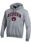 Main image for Champion Auburn Tigers Mens Grey Powerblend Arch Mascot Long Sleeve Hoodie