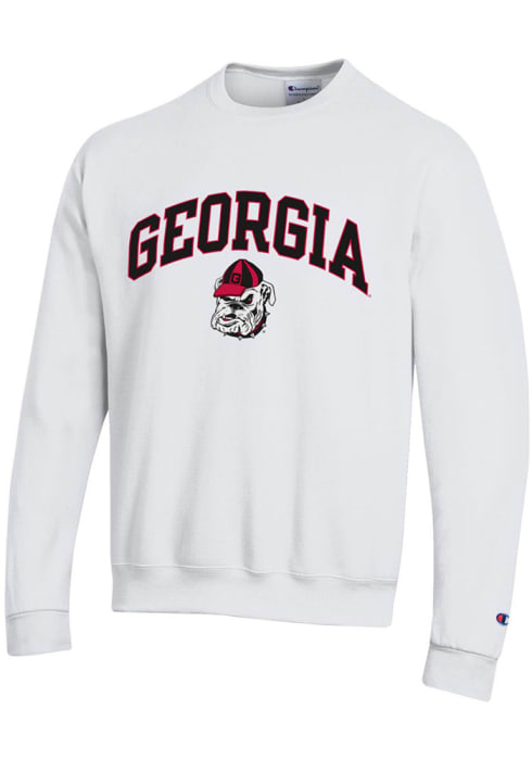 Champion Georgia Bulldogs Powerblend Arch Mascot Sweatshirt - White