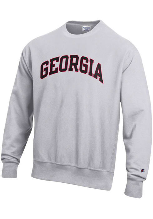Champion Georgia Bulldogs Reverse Weave Arch Name Sweatshirt - Grey
