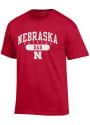 Nebraska Cornhuskers Champion Dad Graphic T Shirt - Red