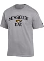 Missouri Tigers Champion Dad Graphic T Shirt - Grey