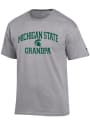 Michigan State Spartans Champion Grandpa Graphic T Shirt - Grey