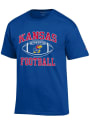 Kansas Jayhawks Champion Football T Shirt - Blue