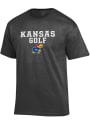 Kansas Jayhawks Champion Golf T Shirt - Charcoal