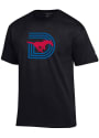 SMU Mustangs Champion Triple D T Shirt - Black