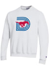Main image for Champion SMU Mustangs Mens White Triple D Powerblend Long Sleeve Crew Sweatshirt