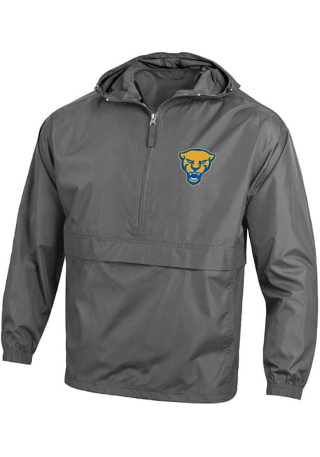 Mens Pitt Panthers Charcoal Champion Panther Head Light Weight Jacket