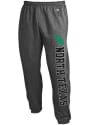North Texas Mean Green Champion Powerblend Closed Bottom Sweatpants - Charcoal