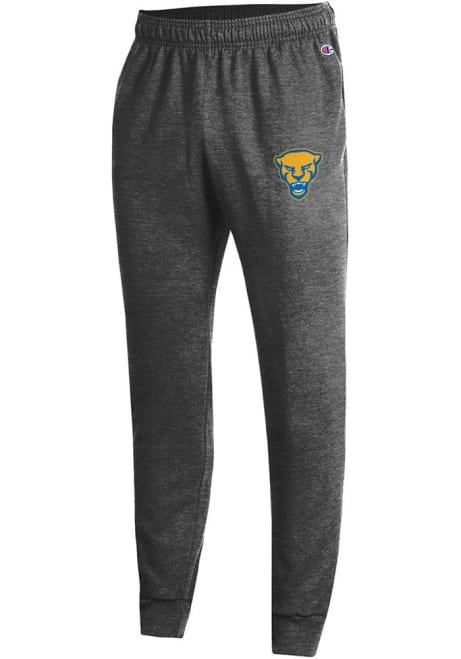 Mens Pitt Panthers Charcoal Champion Powerblend Jogger Sweatpants