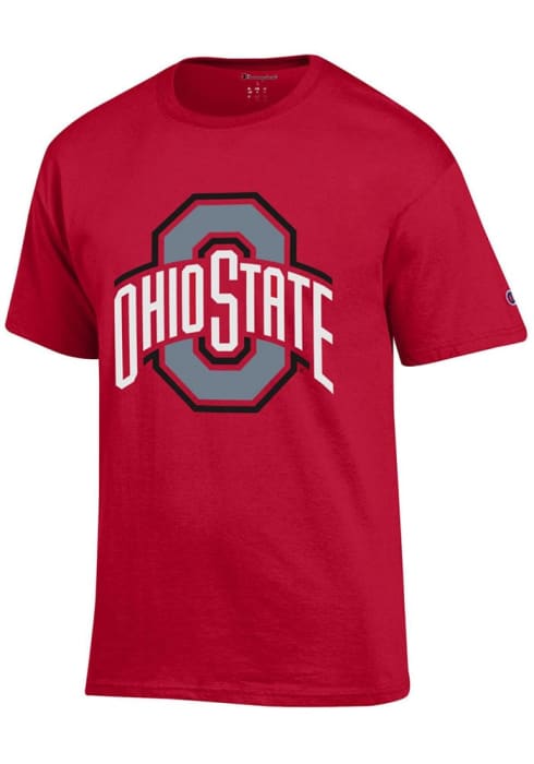 Champion Buckeyes Primary Logo Short Sleeve T Shirt