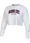 Main image for Champion Missouri State Bears Womens White Reverse Weave Cropped Boyfriend Crew Sweatshirt