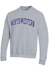Main image for Mens Northwestern Wildcats Grey Champion Powerblend Twill Crew Sweatshirt