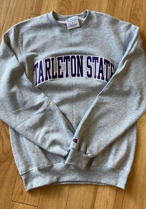 Champion Tarleton State Texans Powerblend Twill Sweatshirt - Grey