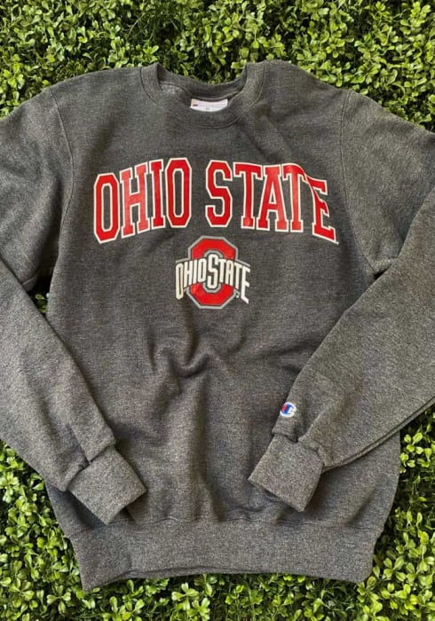 Champion Ohio State Buckeyes Powerblend Sweatshirt - Charcoal