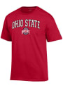 Ohio State Buckeyes Champion Arch Mascot T Shirt - Red
