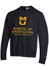 Main image for Champion Missouri Tigers Mens Black School of Journalism Long Sleeve Crew Sweatshirt