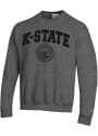 K-State Wildcats Champion Tonal Seal Crew Sweatshirt - Charcoal