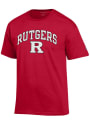 Rutgers Scarlet Knights Champion Arch Mascot T Shirt - Red