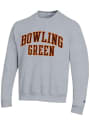 Bowling Green Falcons Champion Twill Powerblend Crew Sweatshirt - Grey