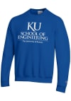 Main image for Champion Kansas Jayhawks Mens Blue School of Engineering Long Sleeve Crew Sweatshirt