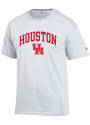 Houston Cougars Champion Arch Mascot T Shirt - White