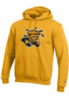 Main image for Champion Wichita State Shockers Mens Gold Twill Logo Powerblend Long Sleeve Hoodie