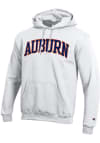 Main image for Champion Auburn Tigers Mens White Arch Twill Powerblend Long Sleeve Hoodie