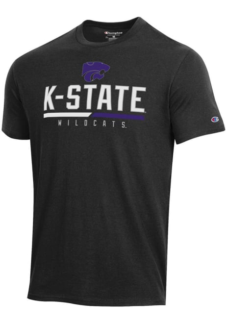 K-State Wildcats Black Champion Stadium Short Sleeve T Shirt