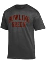 Bowling Green Falcons Champion Arch Name T Shirt - Charcoal