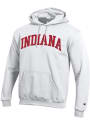 Indiana Hoosiers Champion Arch Twill Hooded Sweatshirt - White