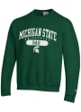 Michigan State Spartans Champion Dad Pill Crew Sweatshirt - Green