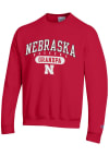 Main image for Champion Nebraska Cornhuskers Mens Red Grandpa Pill Long Sleeve Crew Sweatshirt